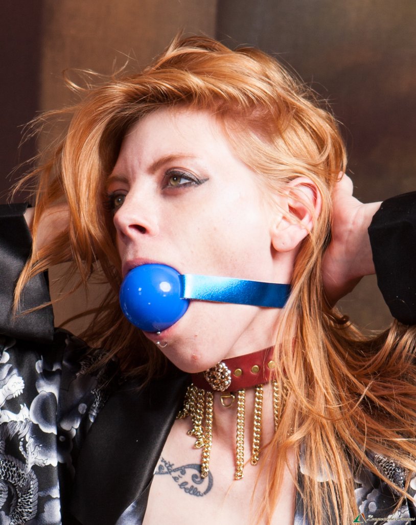 Charlotte Springer Bondage Gagged Handcuffs