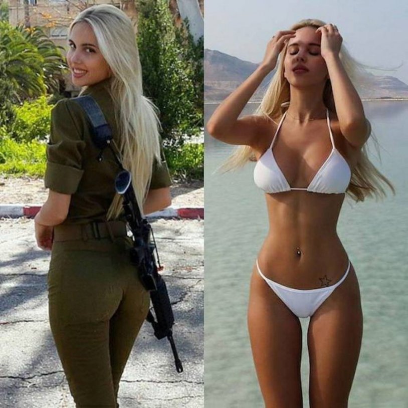 Naked American women military