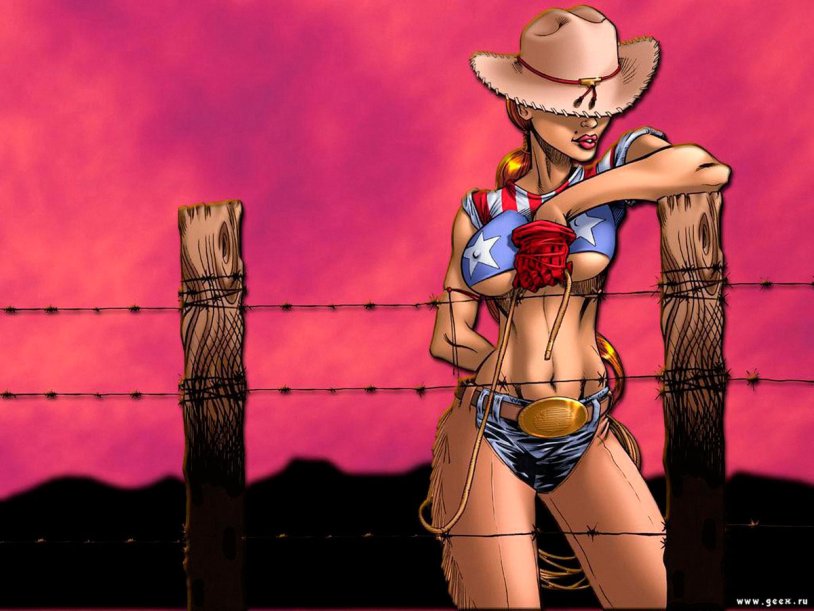 Girl Cowboy Cartoon