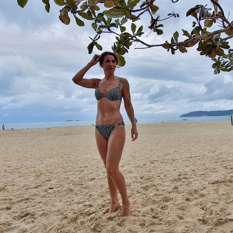 Nadezhda Antsipovich in a swimsuit