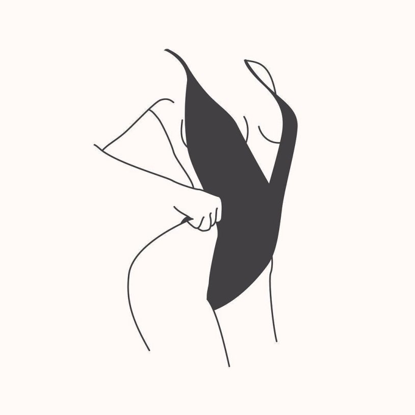 Women's silhouette sketch