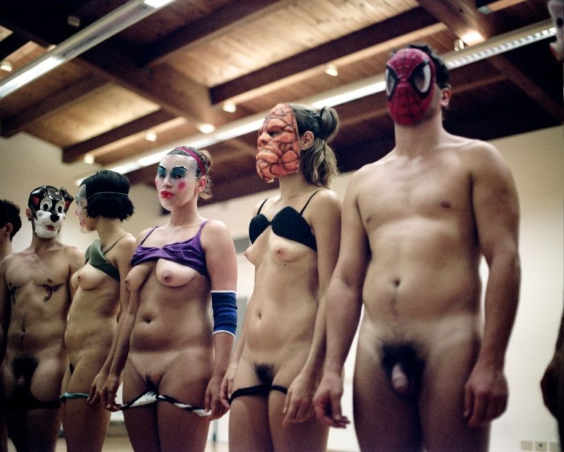 Bacchane performance theater dock naked