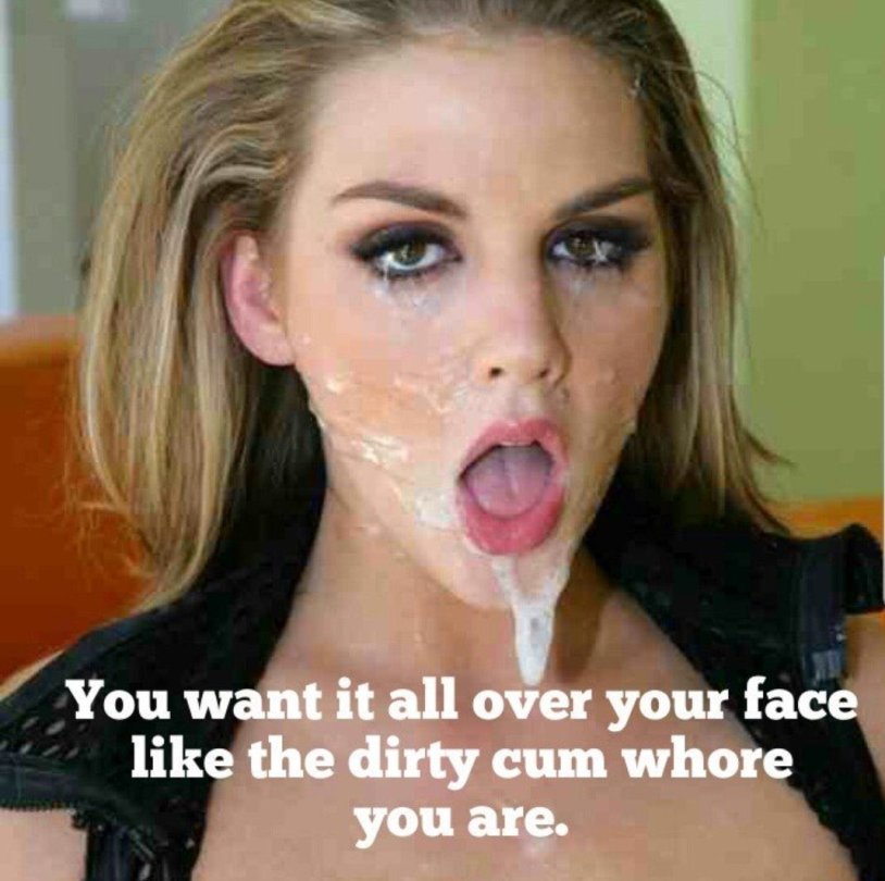 The girl was finished on the face