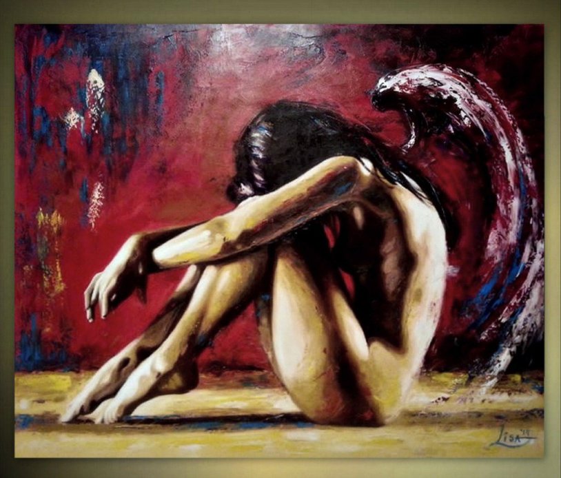 Erotic paintings with oil