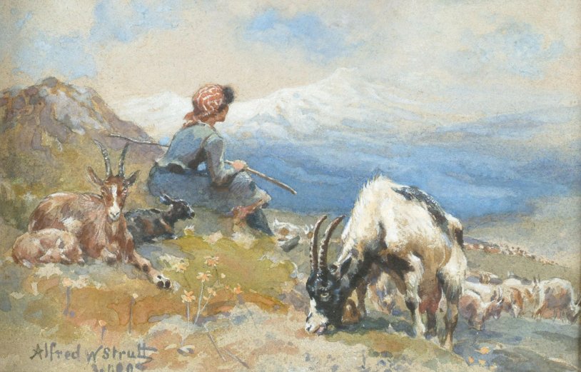 Alfred William Stratt. Horses