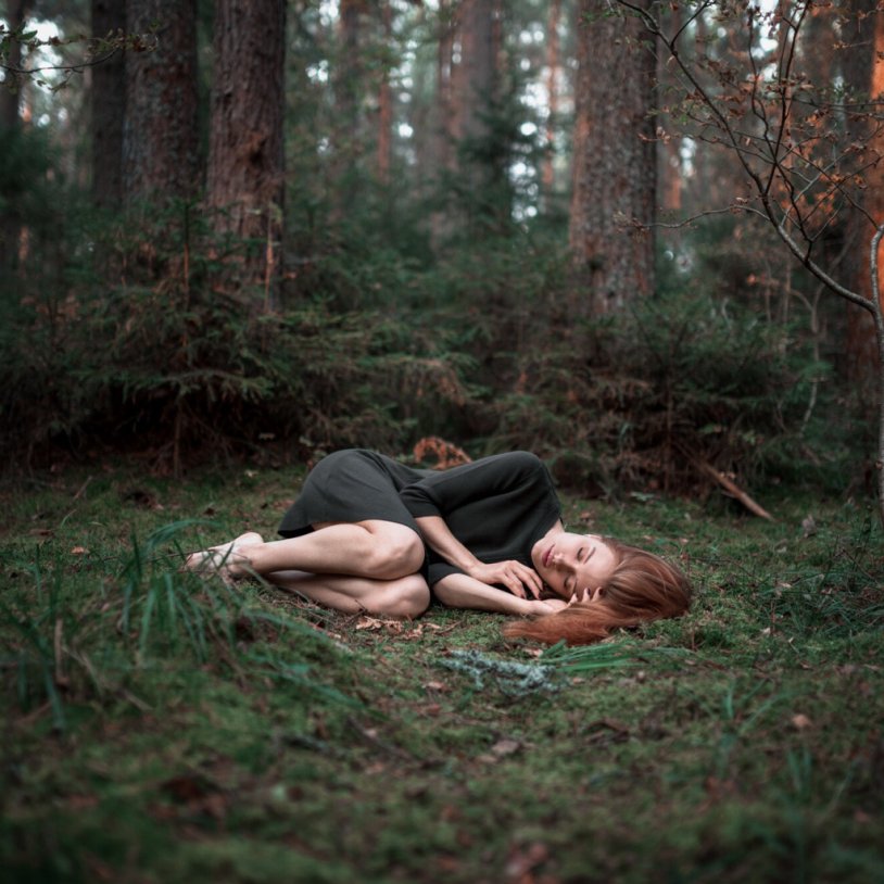 Girl in the forest