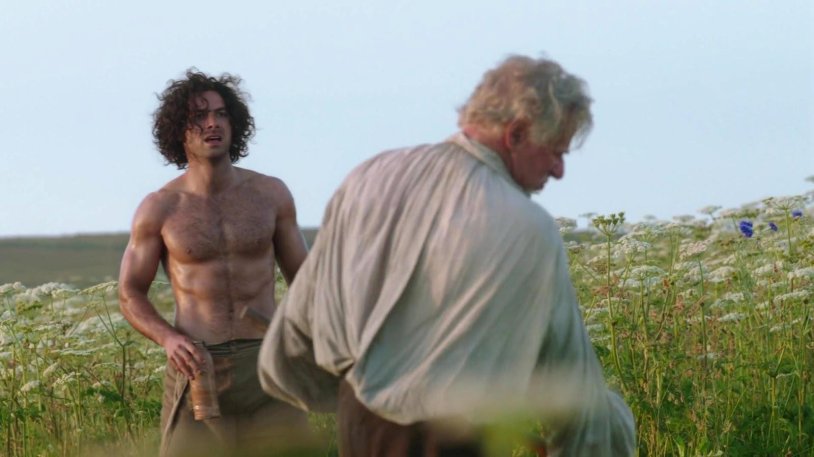 Half aid Elizabeth and Ross Bed Scene