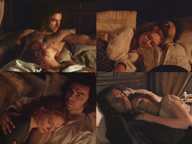 Caitlin Fitzgerald and Aidan Turner