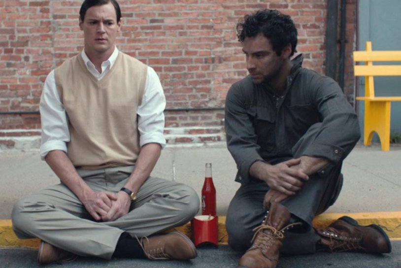 Aidan Turner Poldark mow grass