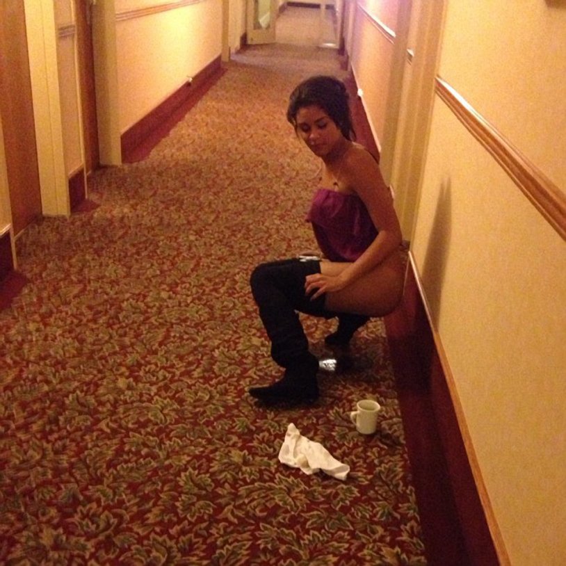 Caure Peeing Hotel Floor