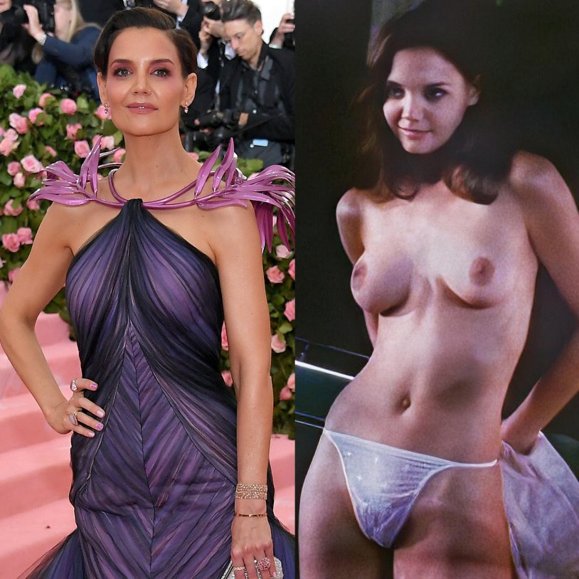 Katie Holmes Fakes Naked Celebrities