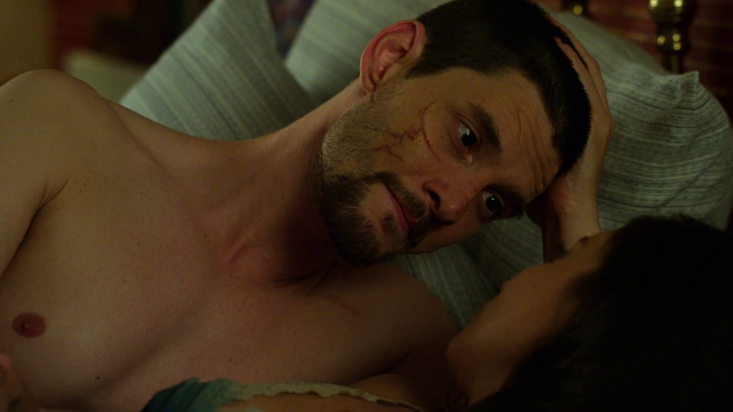 Ben Barnes without a shirt