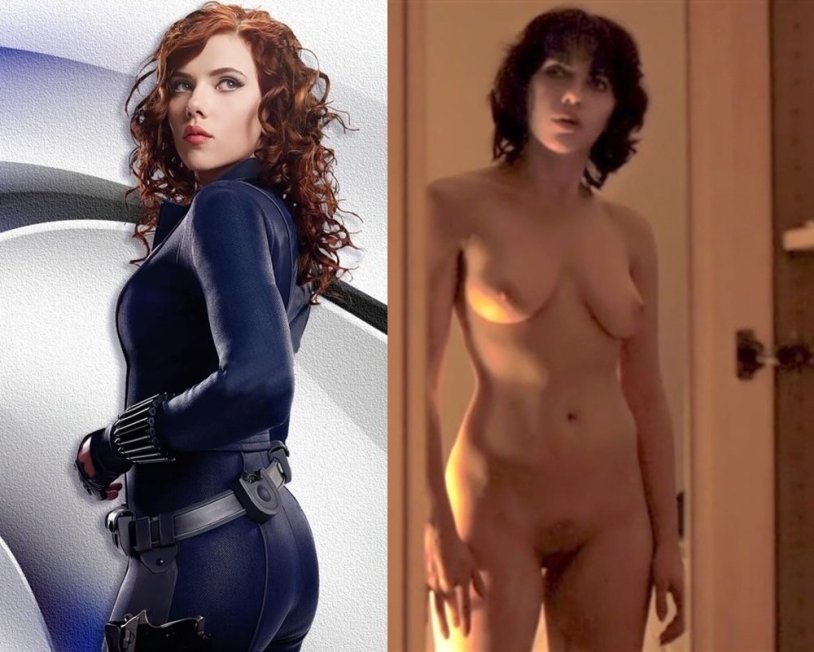 Naked Elizabeth Olsen and Scarlett Johansson