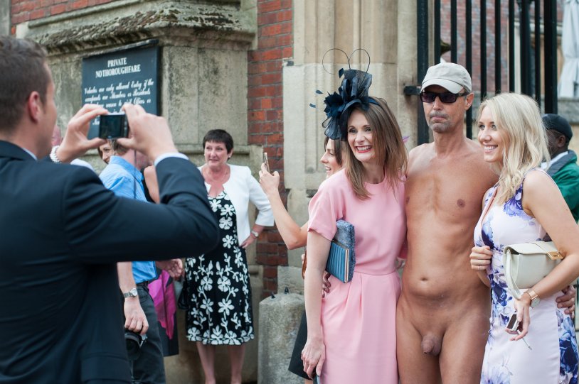 Drunk naked girls and men