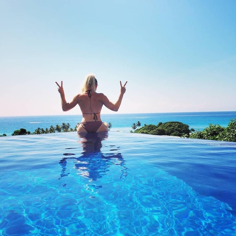 Anastasia Volochkova in the Maldives