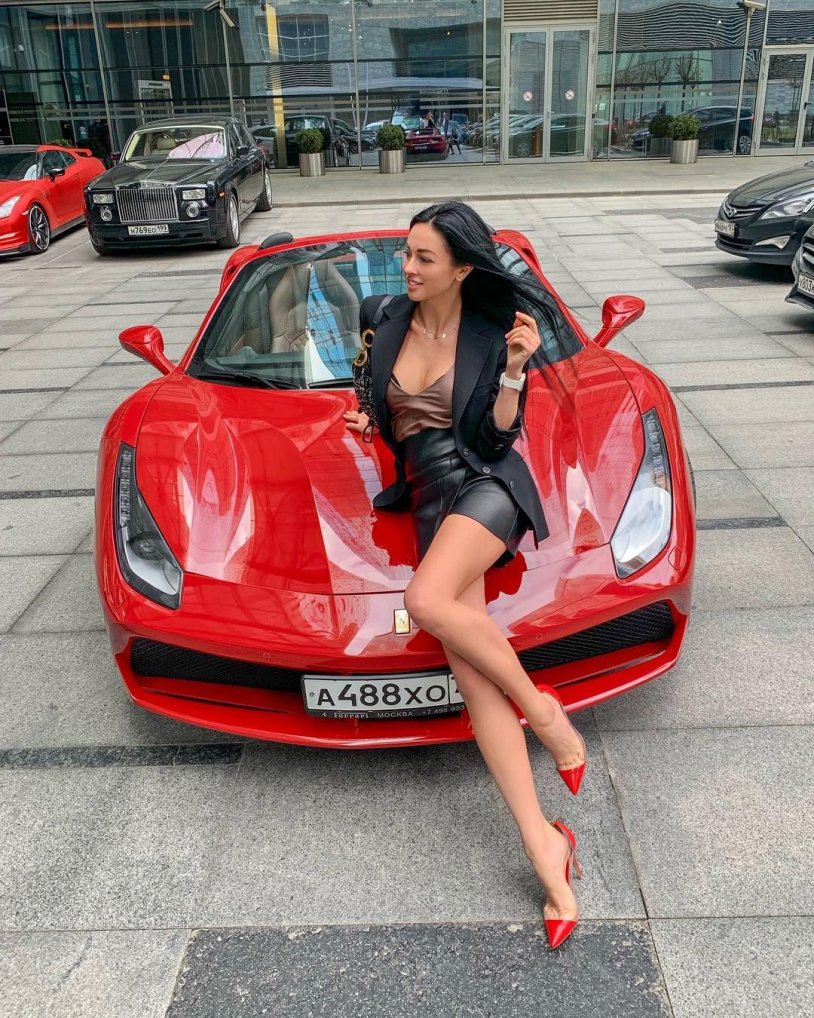 Fashion model Ferrari Irene