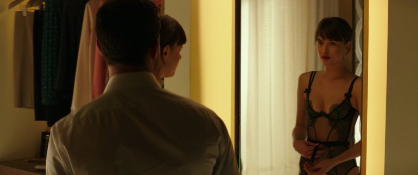 Dakota Johnson 50 shades of the scene