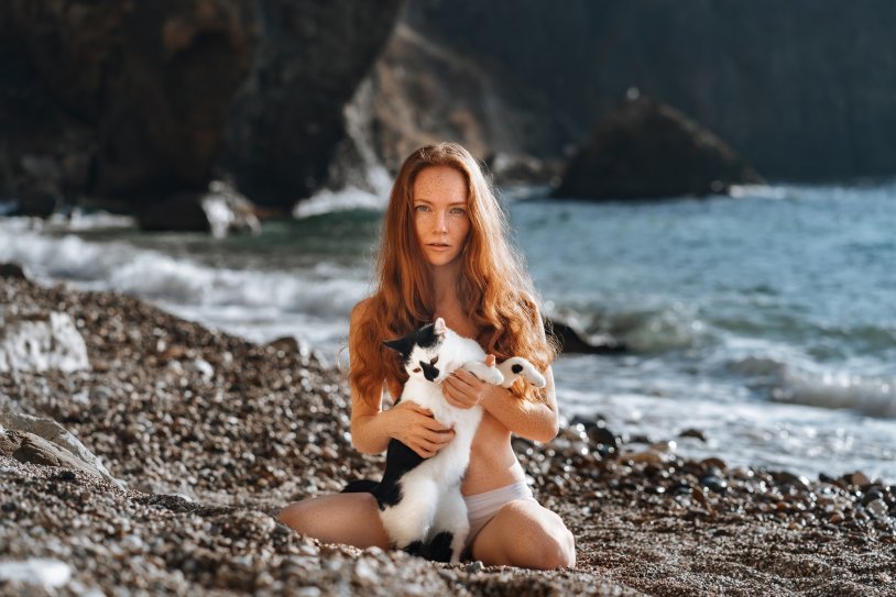 Oksana Butovskaya freckles