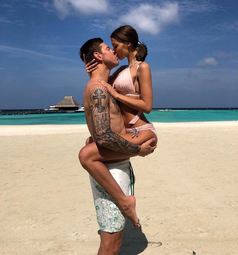 Fedor Smolov and Yulia Levchenko