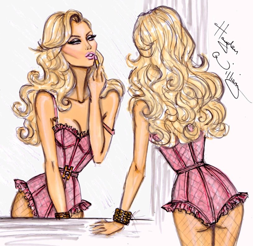 Hayden Williams drawings underwear
