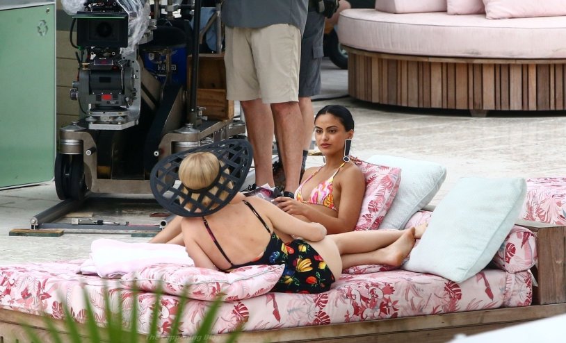 Camilla Mendes Paparazzi in a swimsuit