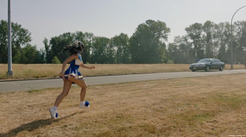 Camila Mendes in a bra
