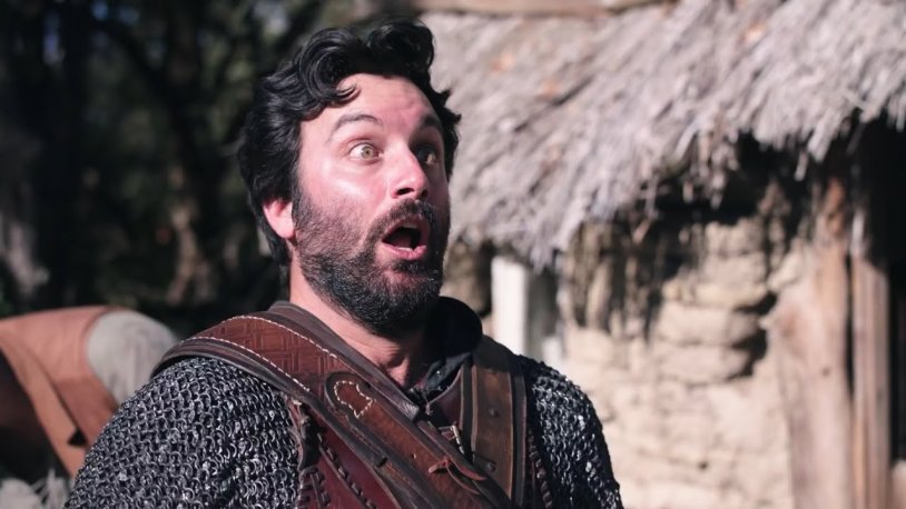 Viva La Dirt League participant bald and bearded