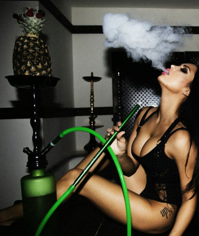 Girl with hookah