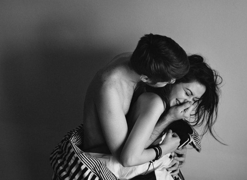 I hug before going to bed