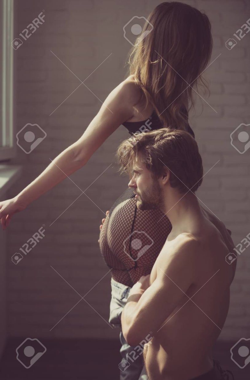 The men's torso hugs