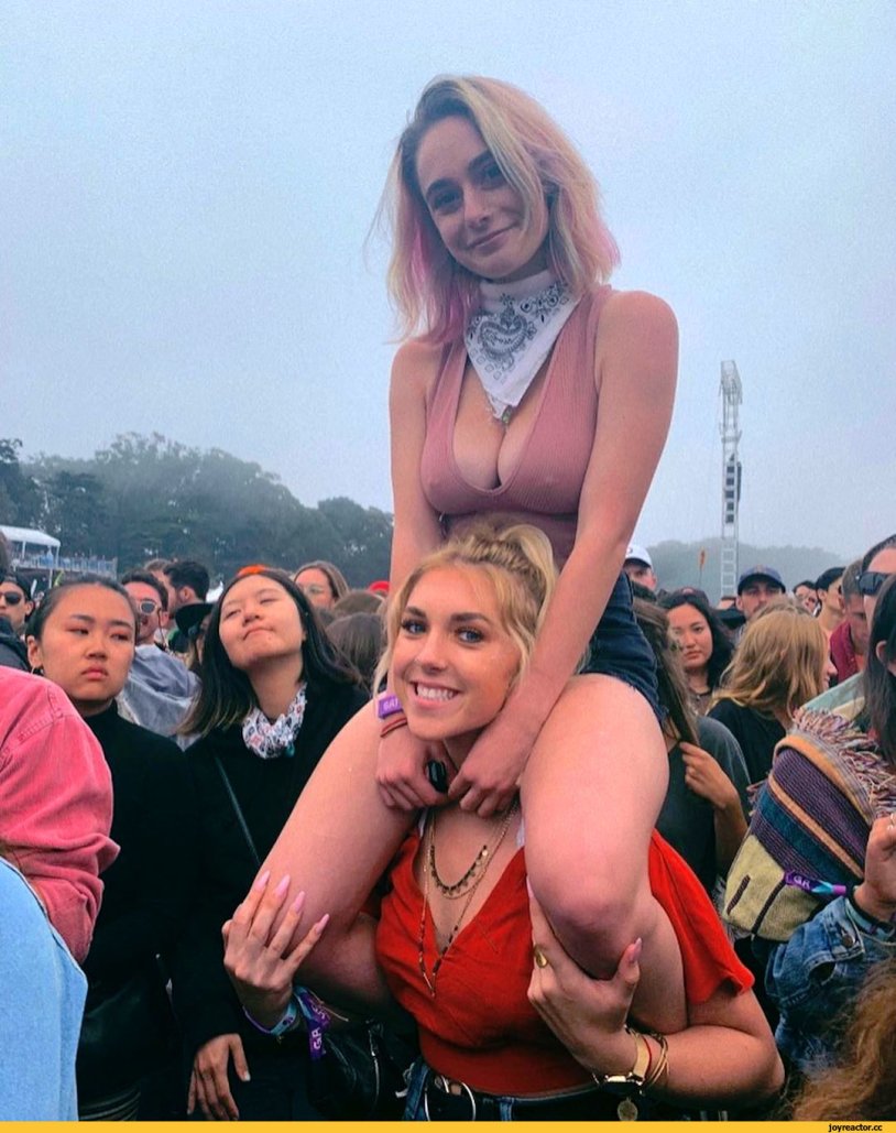 Naked women at the festival