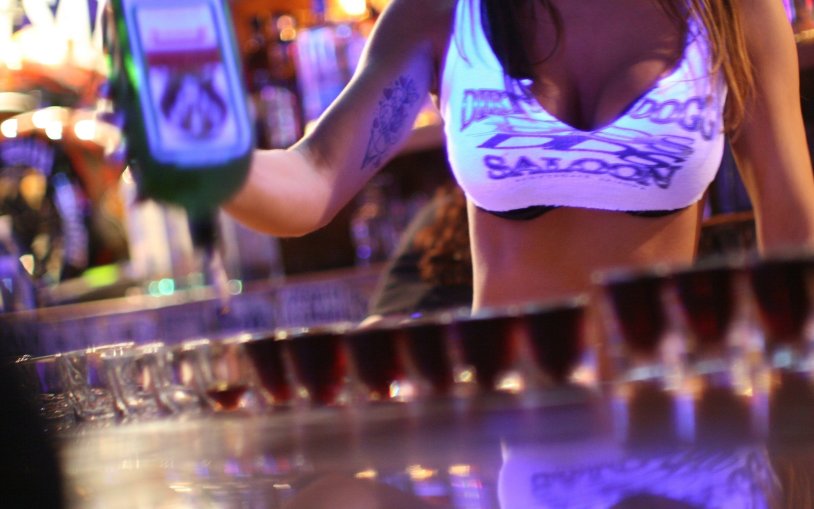 Anal behind the bar