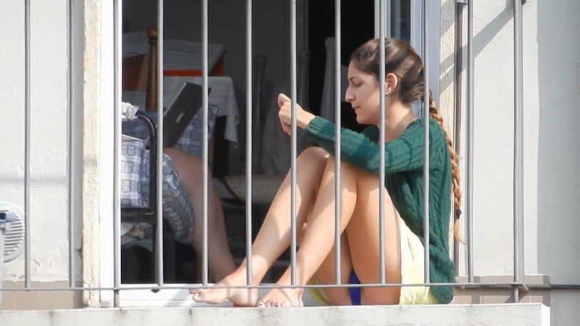 Voyeurists on the balcony