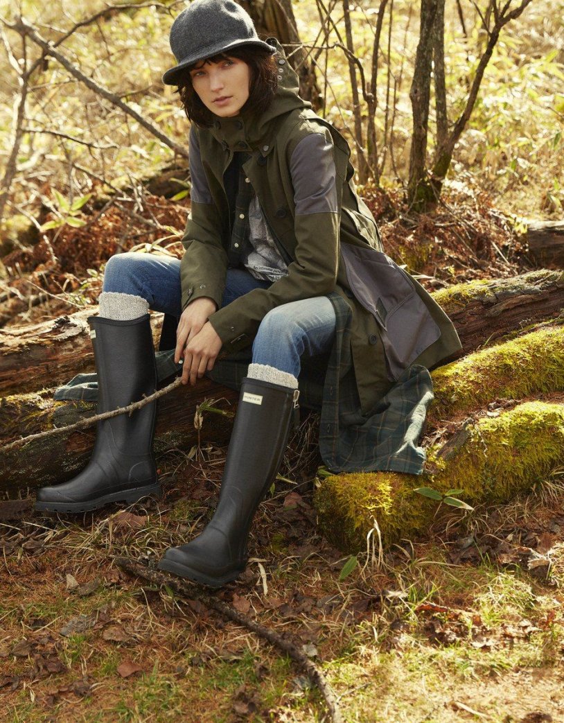 Woman in swamp boots