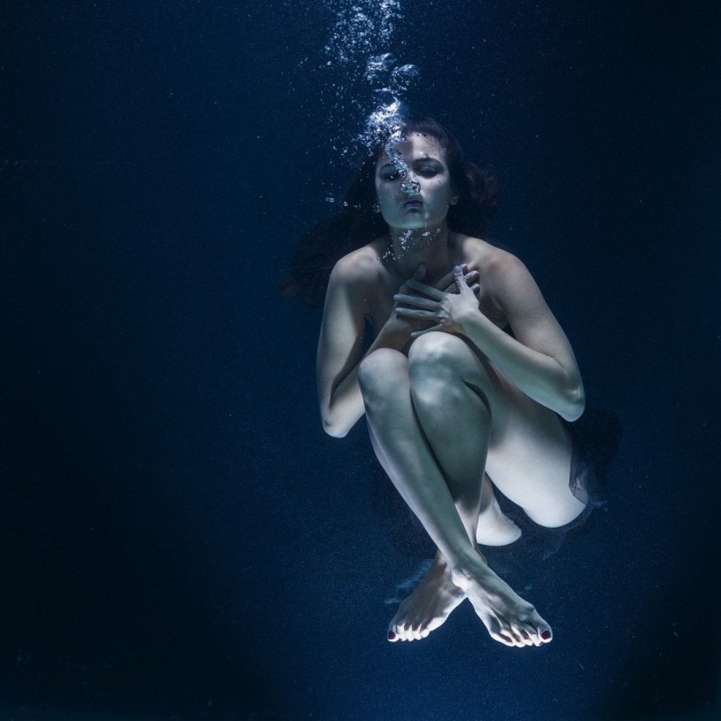 Beautiful girls underwater