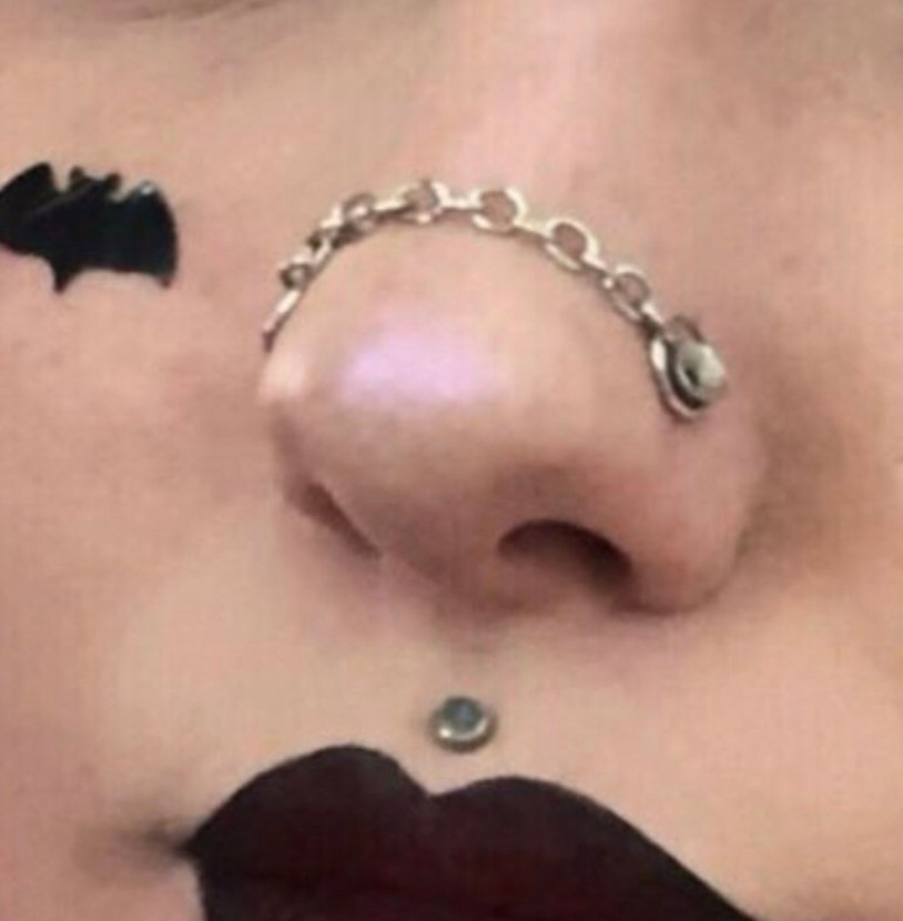 The girl's ring on the girl is on the side