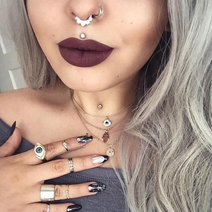 Piercing in the nose