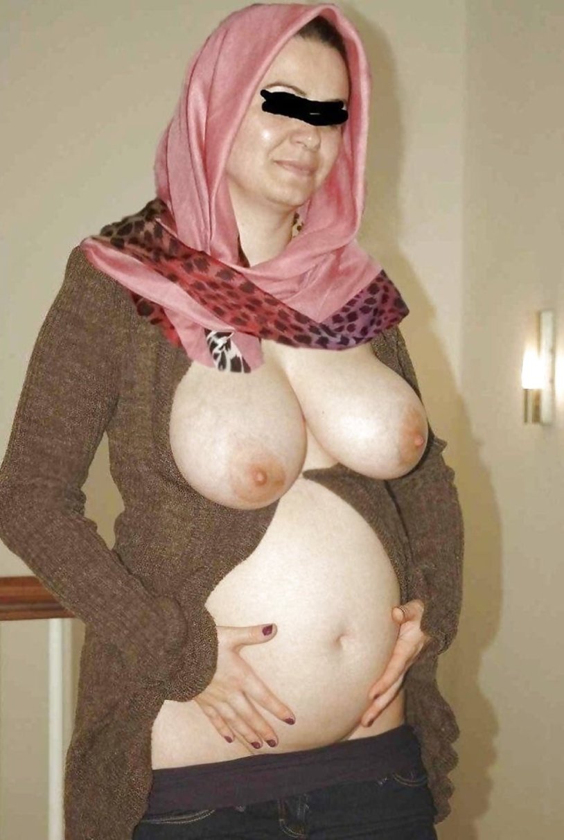 Hijab pregnant boobs