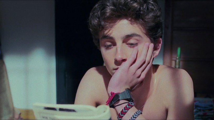 Film name me with your name scene with peach