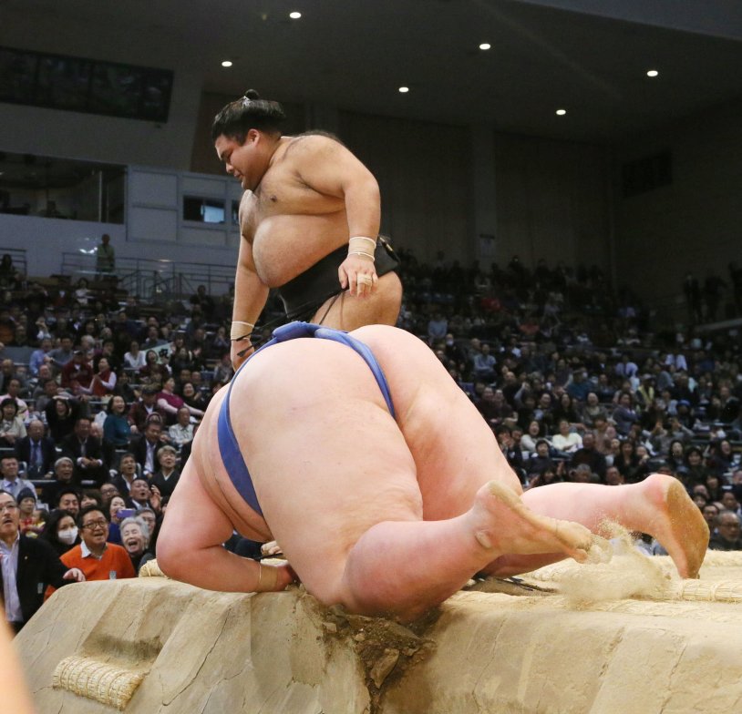 Naked thick sumoists