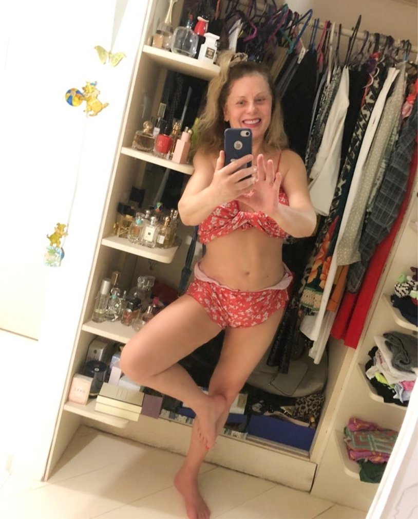 Vera Fisher in a swimsuit