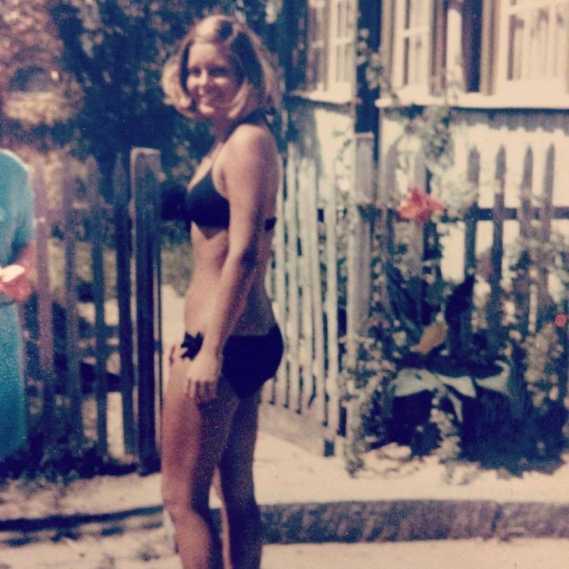 Vera Kincheva in a swimsuit