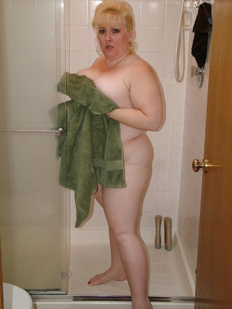 Naked women with a huge fat belly