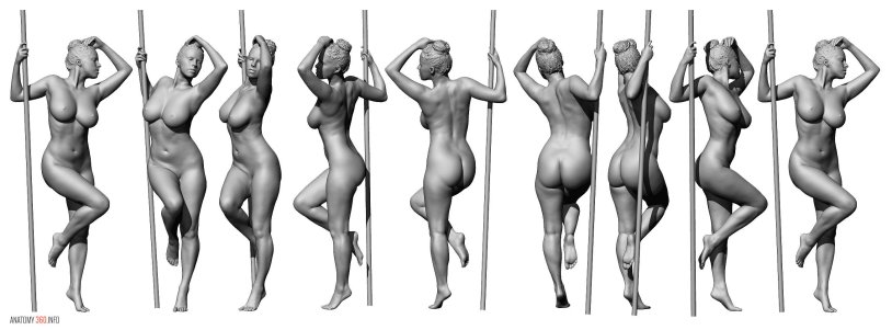 Sculpture female body zbrush