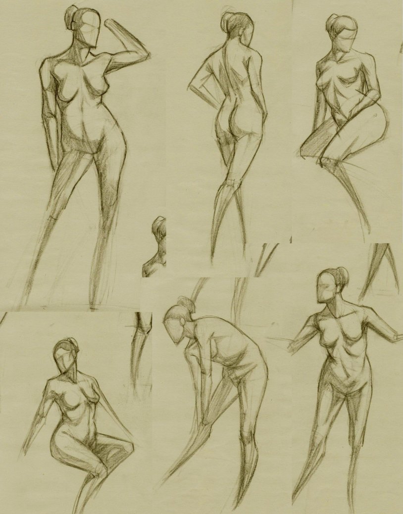 Poses for art
