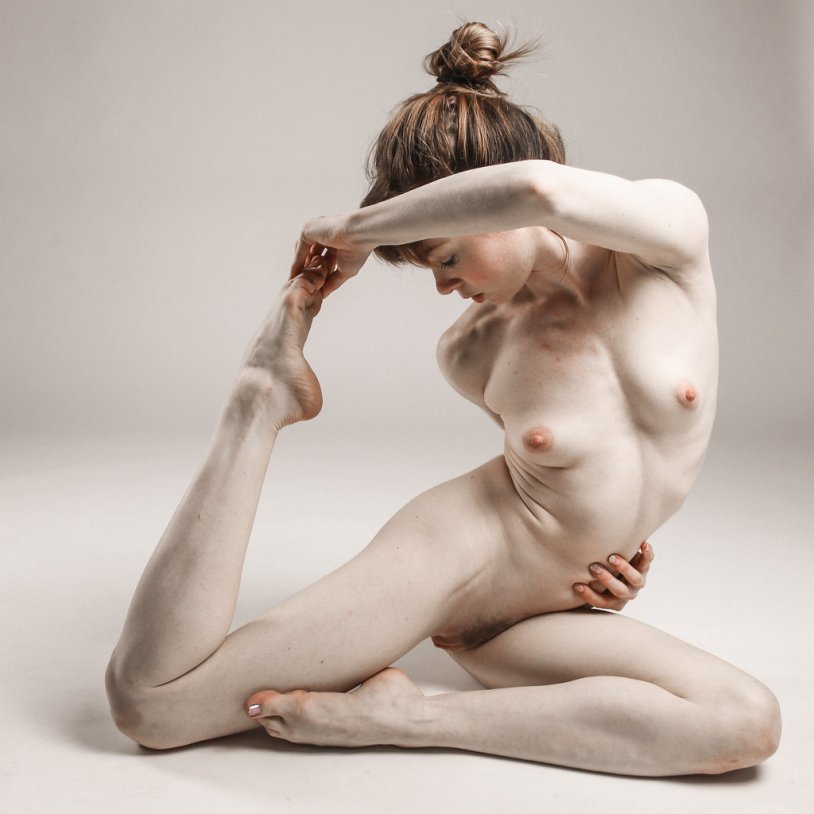 Naked women of different complexes