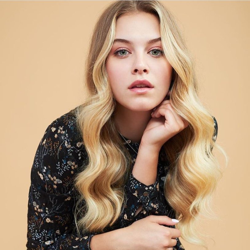 Selena Gomez in a combination dress