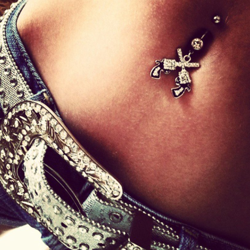 Female tummy and navel