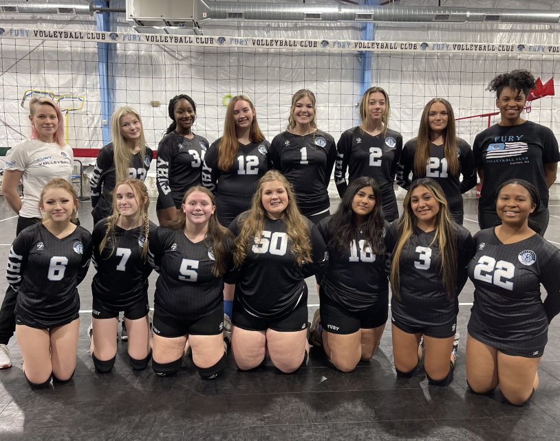 Volleyball players in short shorts