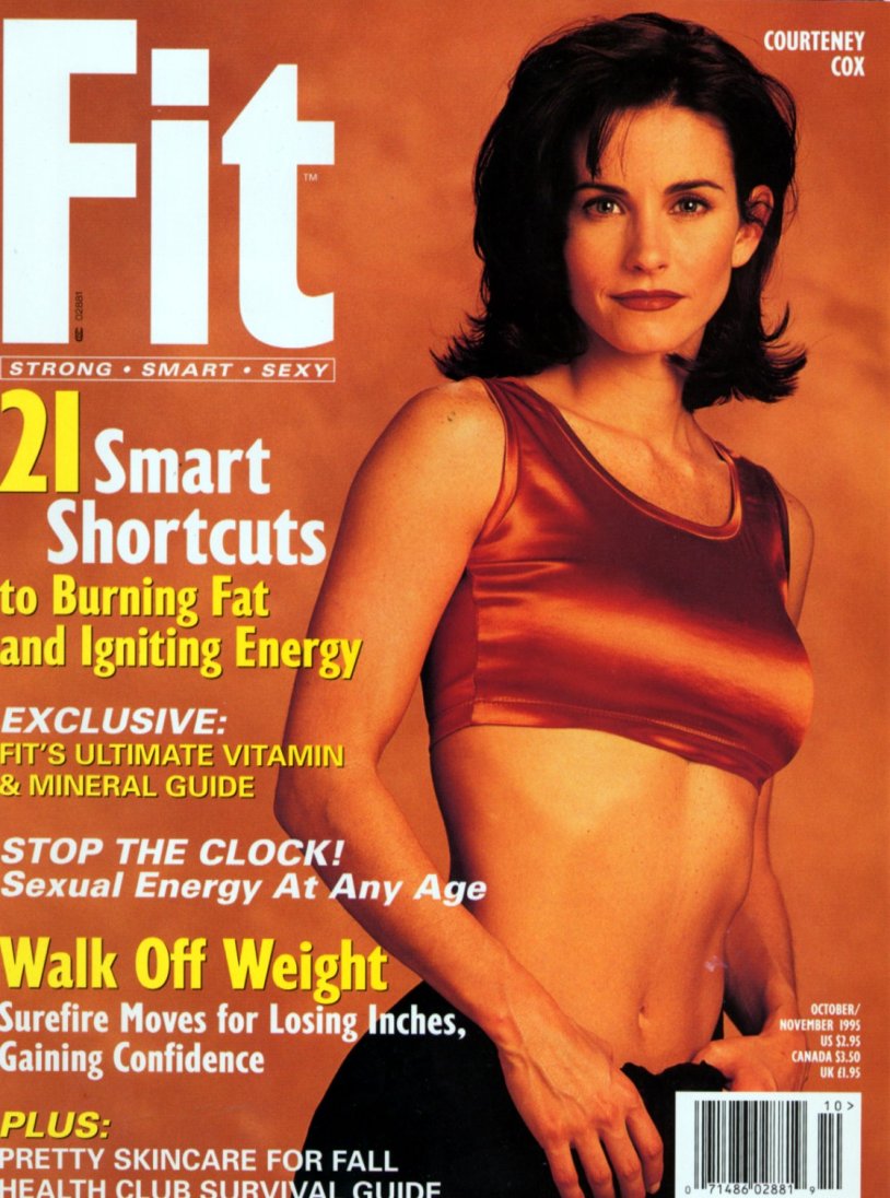 Courtney Cox in underwear